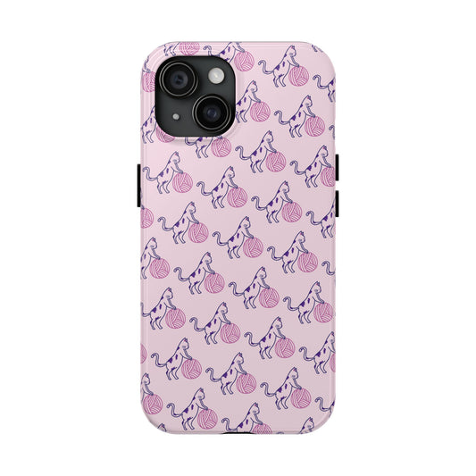 Paws & Purls Cat Lady Tough Phone Case