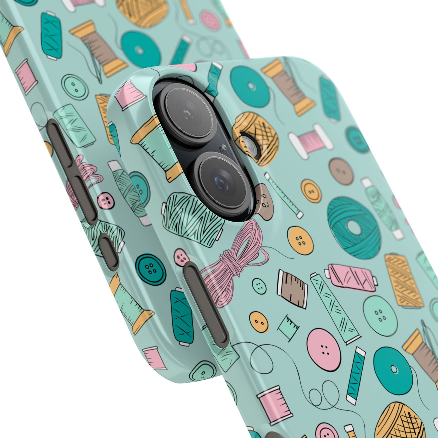 Bobbin’ and Weavin’ Illustrated Sewing Slim Phone Case