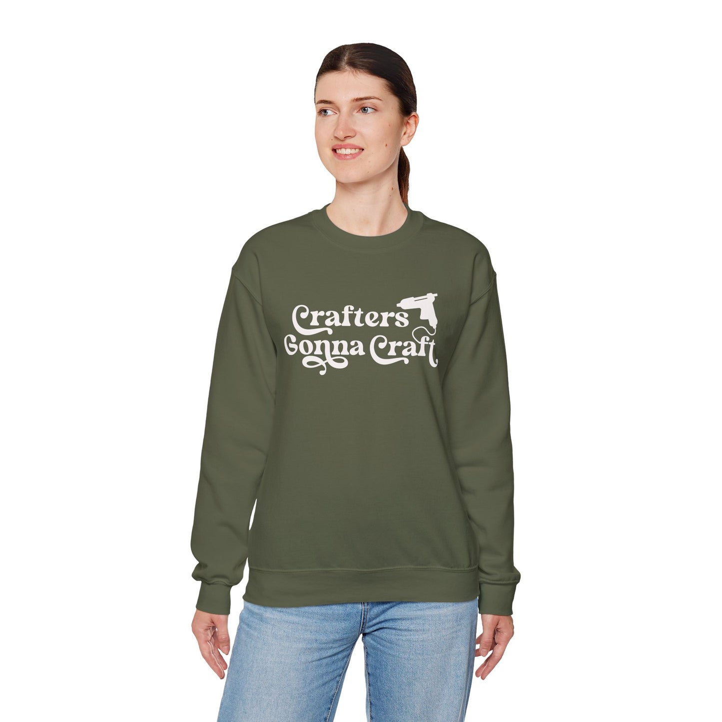 Crafters Gonna Craft Hot Glue Gun Sweatshirt