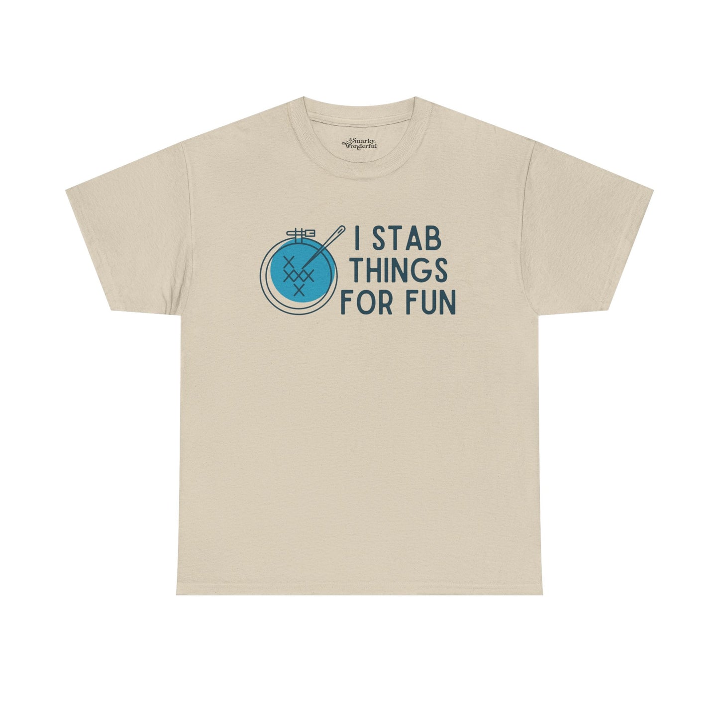 I Stab Things for Fun Embroidery Crafts Essential Tee