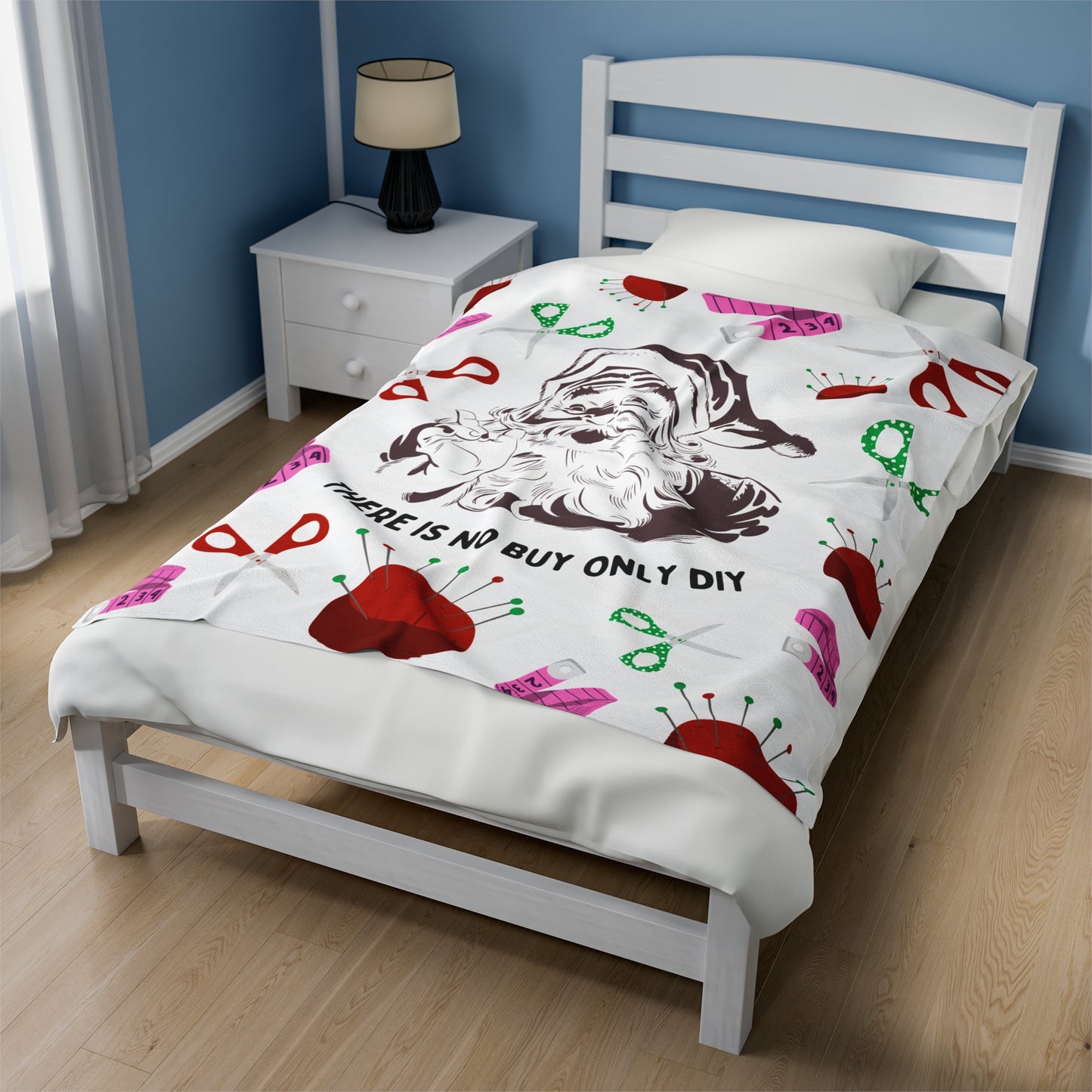 "There's No Buy, Only DIY" Lightweight Velveteen Blanket