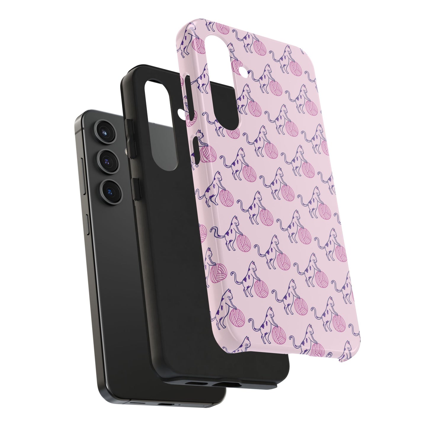 Paws & Purls Cat Lady Tough Phone Case