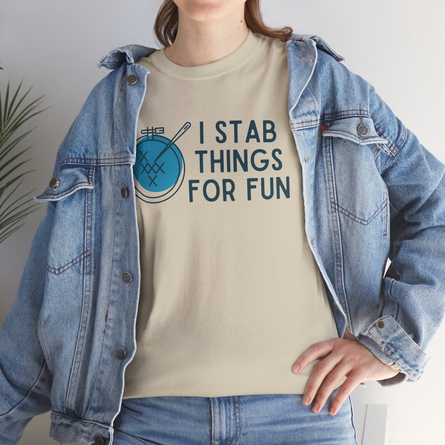 I Stab Things for Fun Embroidery Crafts Essential Tee