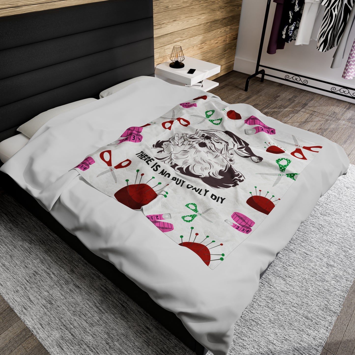 "There's No Buy, Only DIY" Lightweight Velveteen Blanket