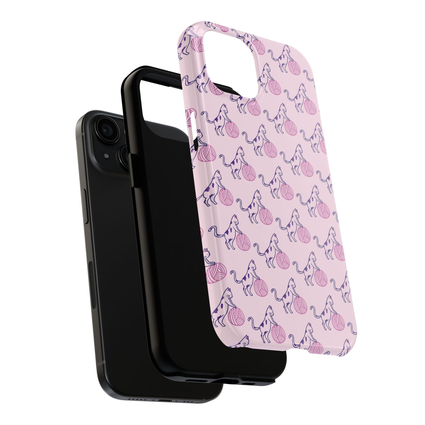 Paws & Purls Cat Lady Tough Phone Case