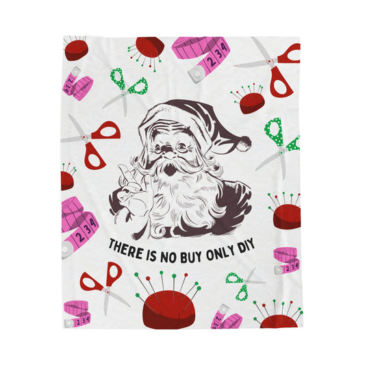 "There's No Buy, Only DIY" Lightweight Velveteen Blanket