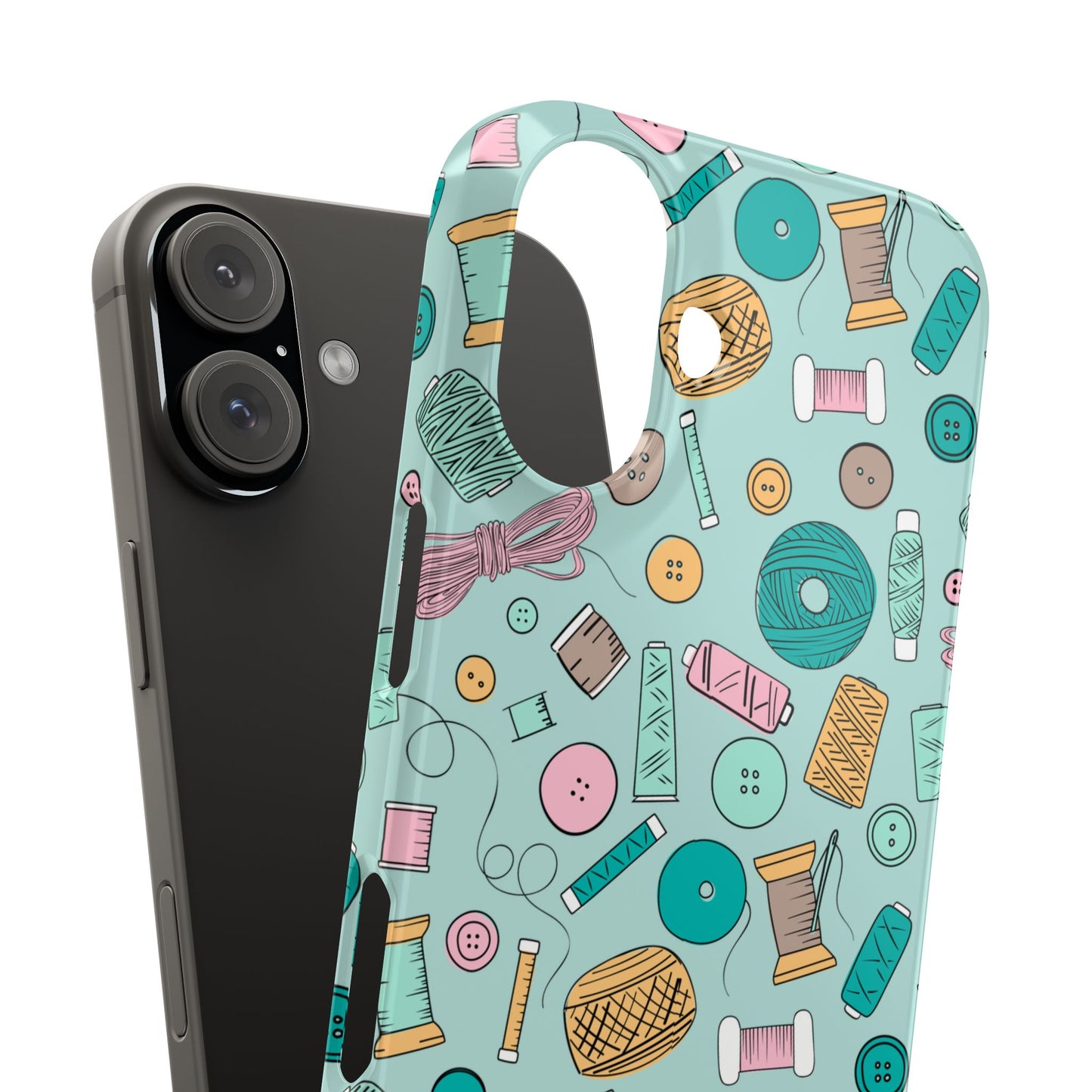 Bobbin’ and Weavin’ Illustrated Sewing Slim Phone Case