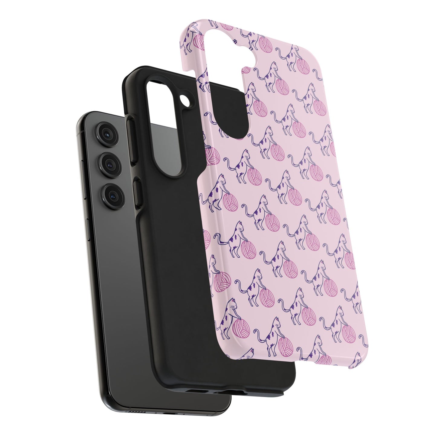Paws & Purls Cat Lady Tough Phone Case