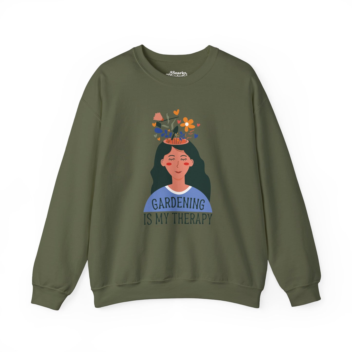 Gardening Is My Therapy Flower Dream Sweatshirt - Snarky Wonderful - 6