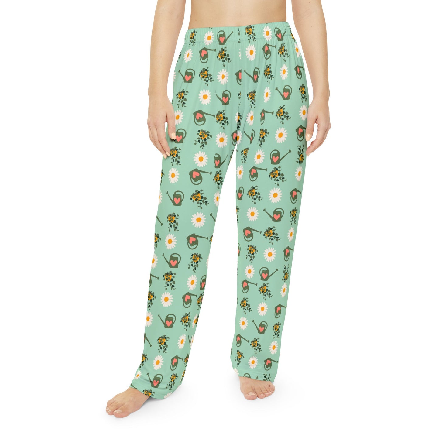 Plant Lady Pajama Pants (Mint)