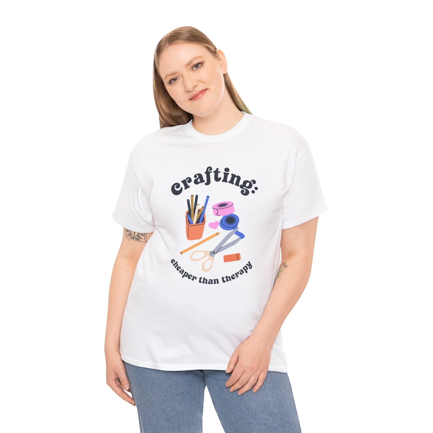 Crafting is Cheaper Than Therapy Essential Tee