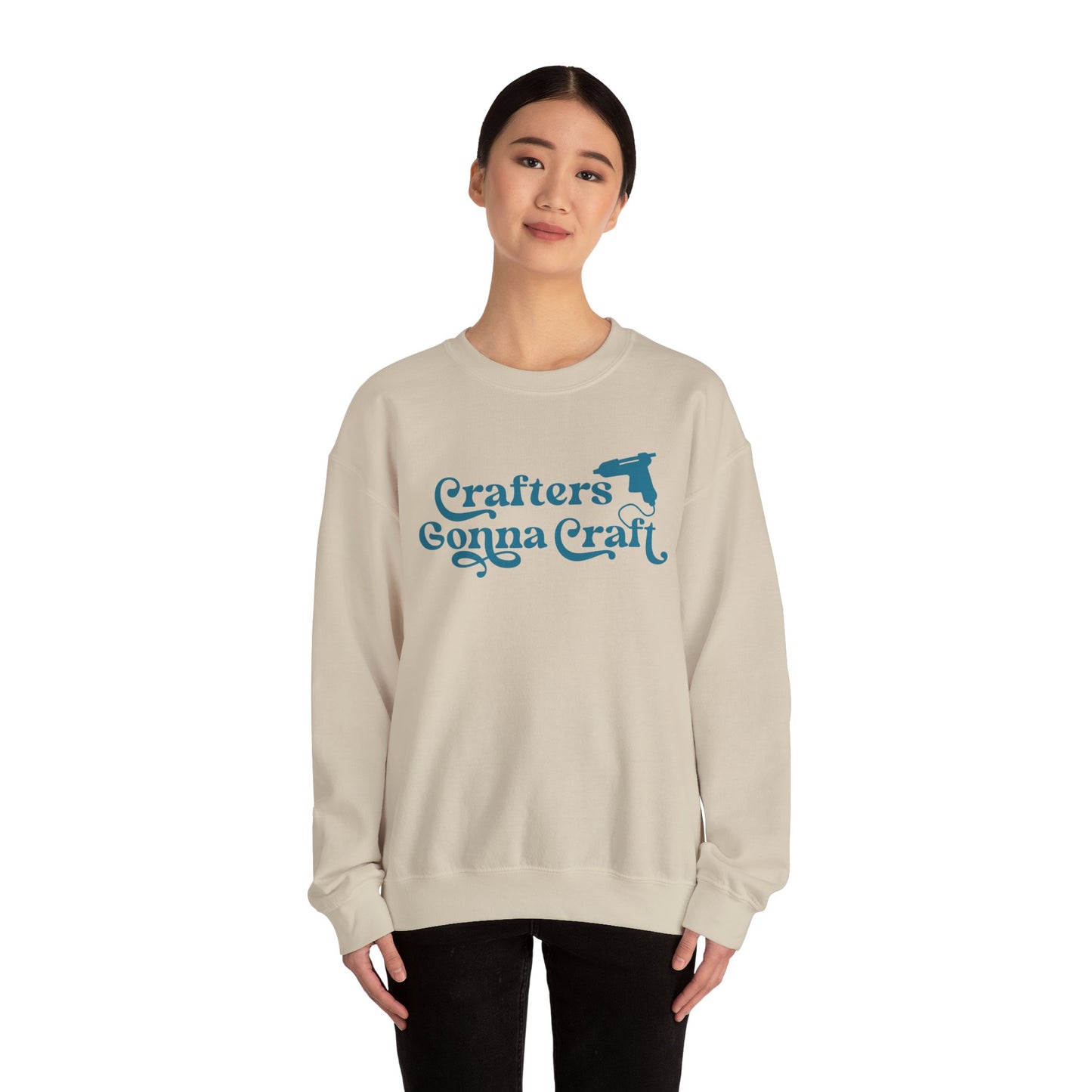 Crafters Gonna Craft Hot Glue Gun Sweatshirt