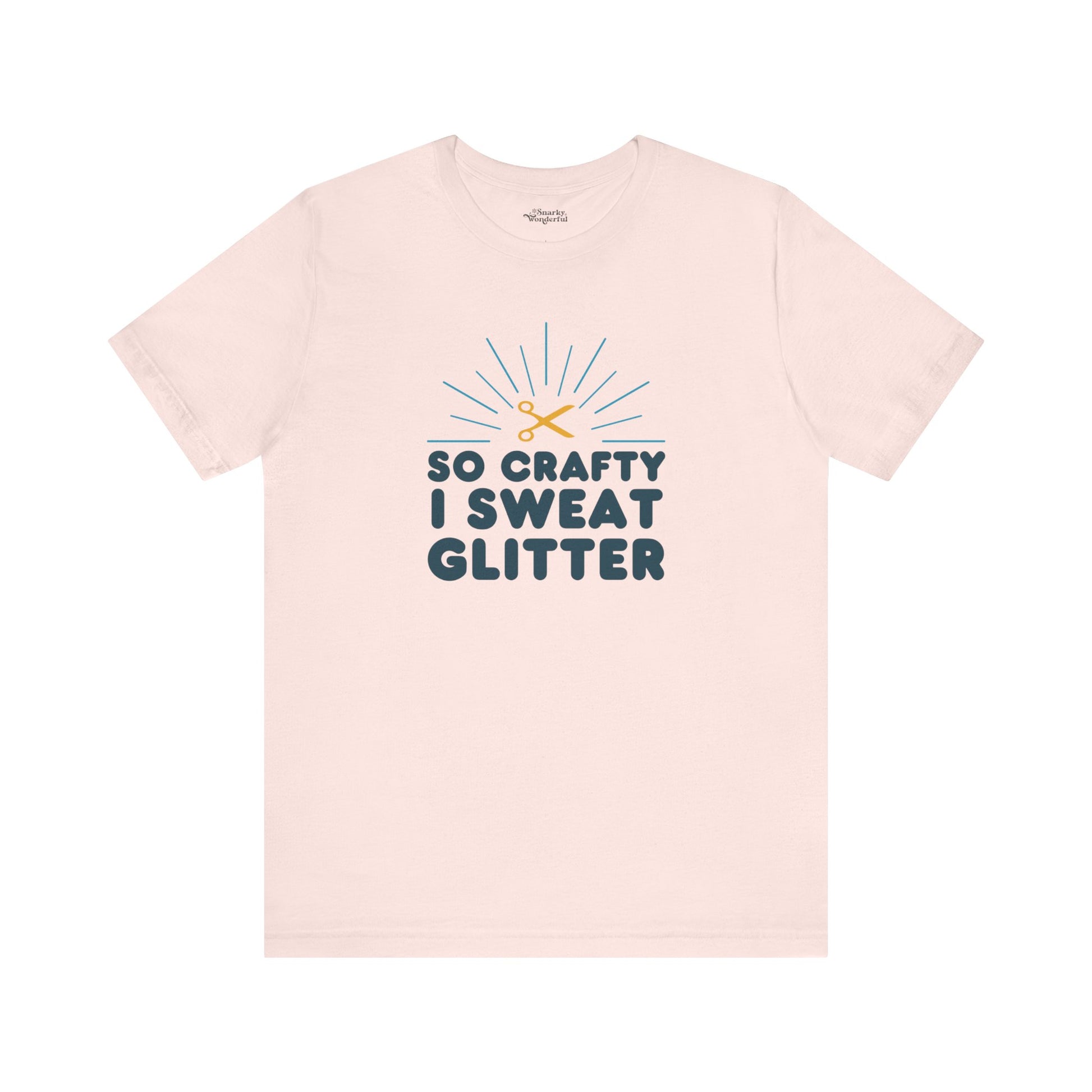 So Crafty I Sweat Glitter T-Shirt - Snarky Wonderful - 7