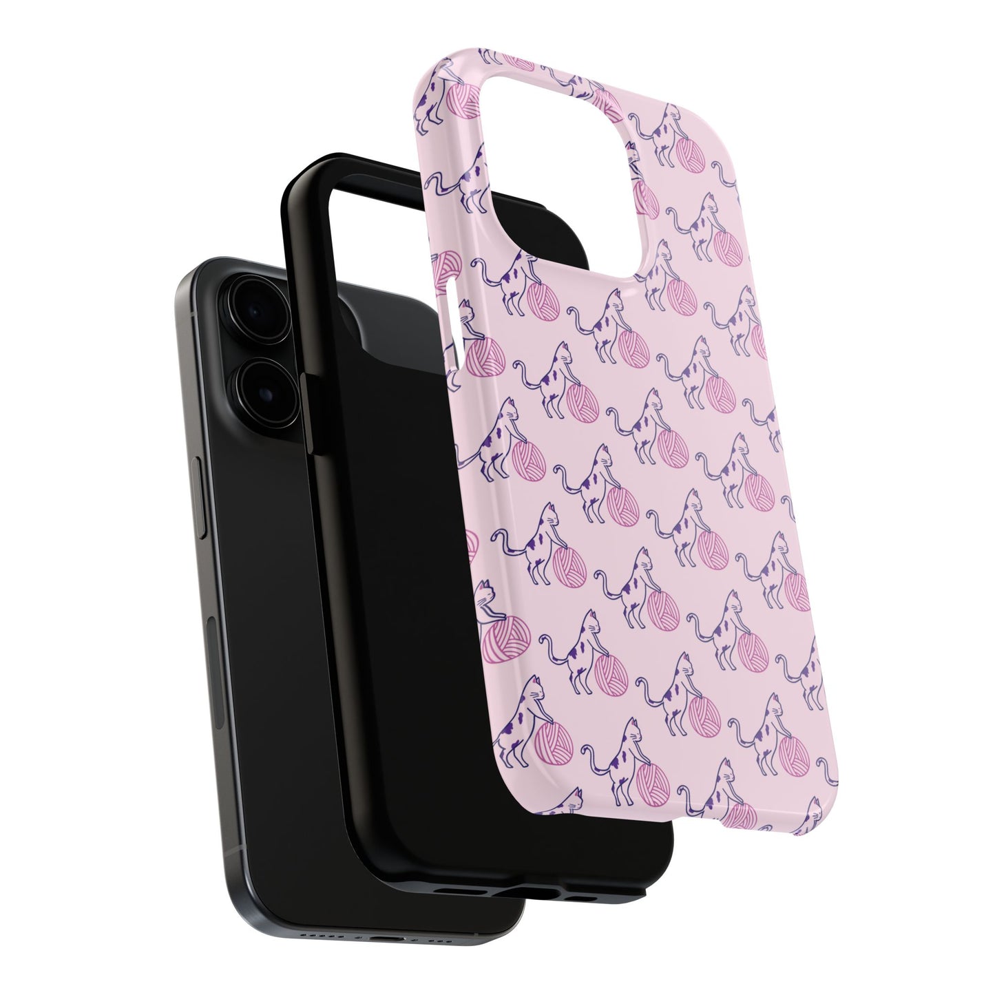 Paws & Purls Cat Lady Tough Phone Case