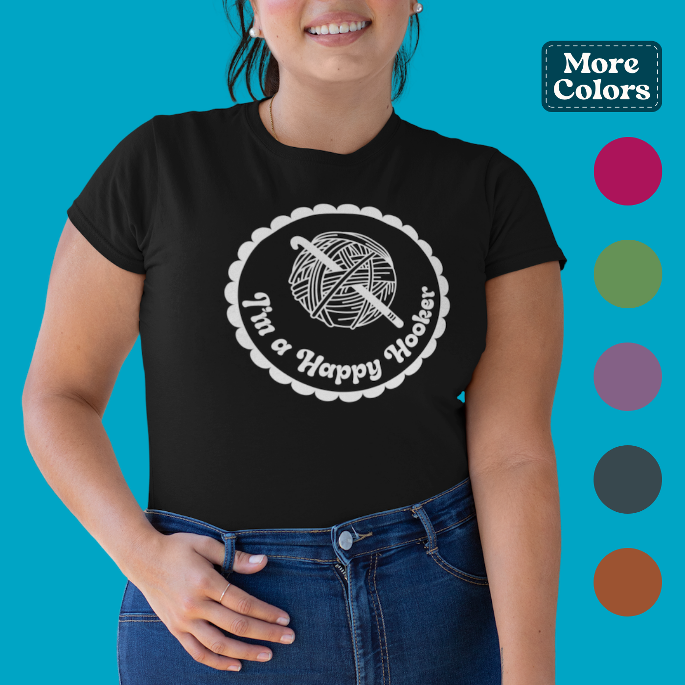 I'm a Happy Hooker Crochet T-Shirt