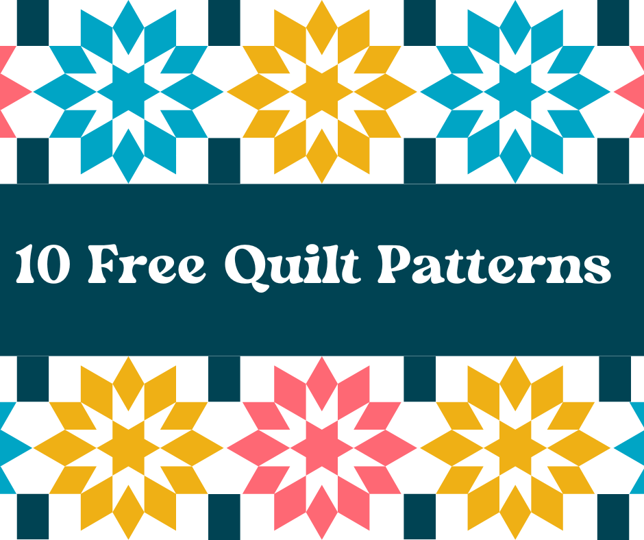 10 Free Quilted Patterns for National Quilt Month