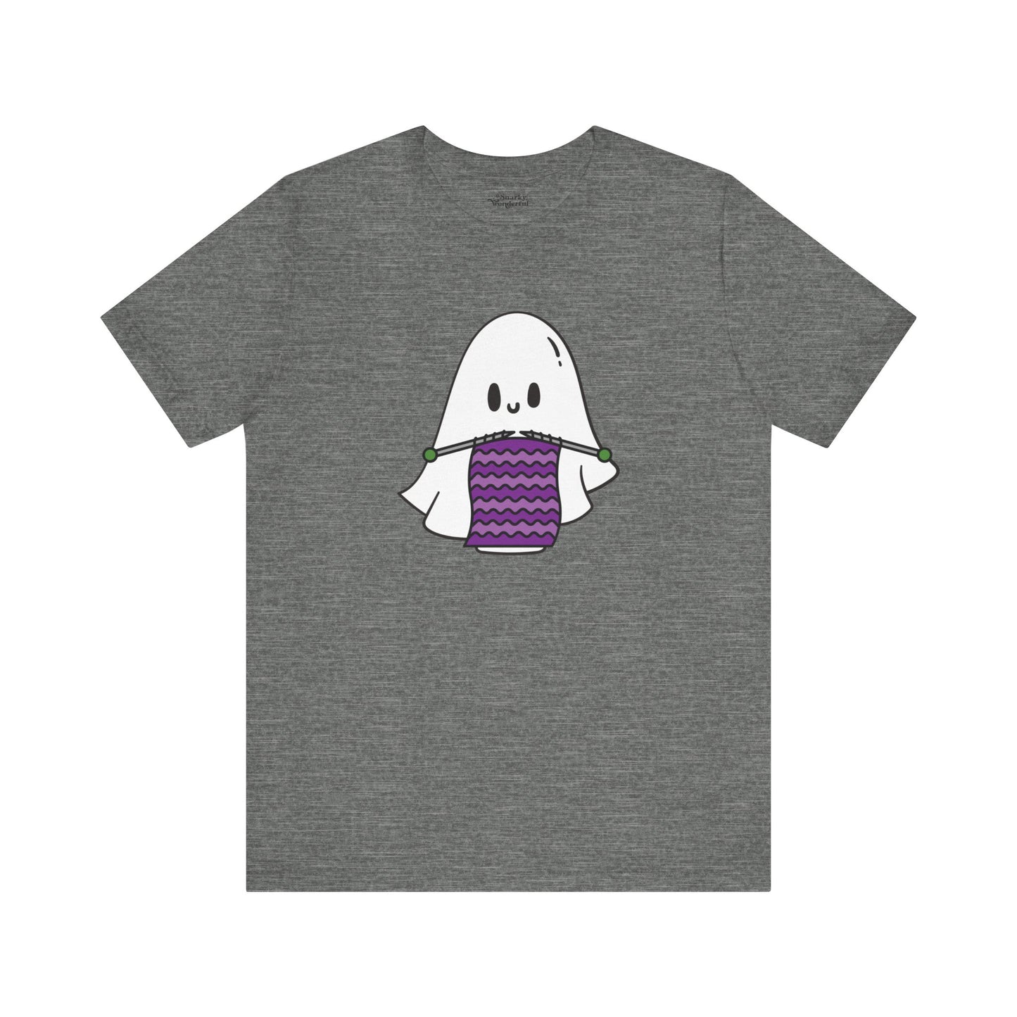 Knitting Ghost Halloween T-Shirt - Snarky Wonderful - 5