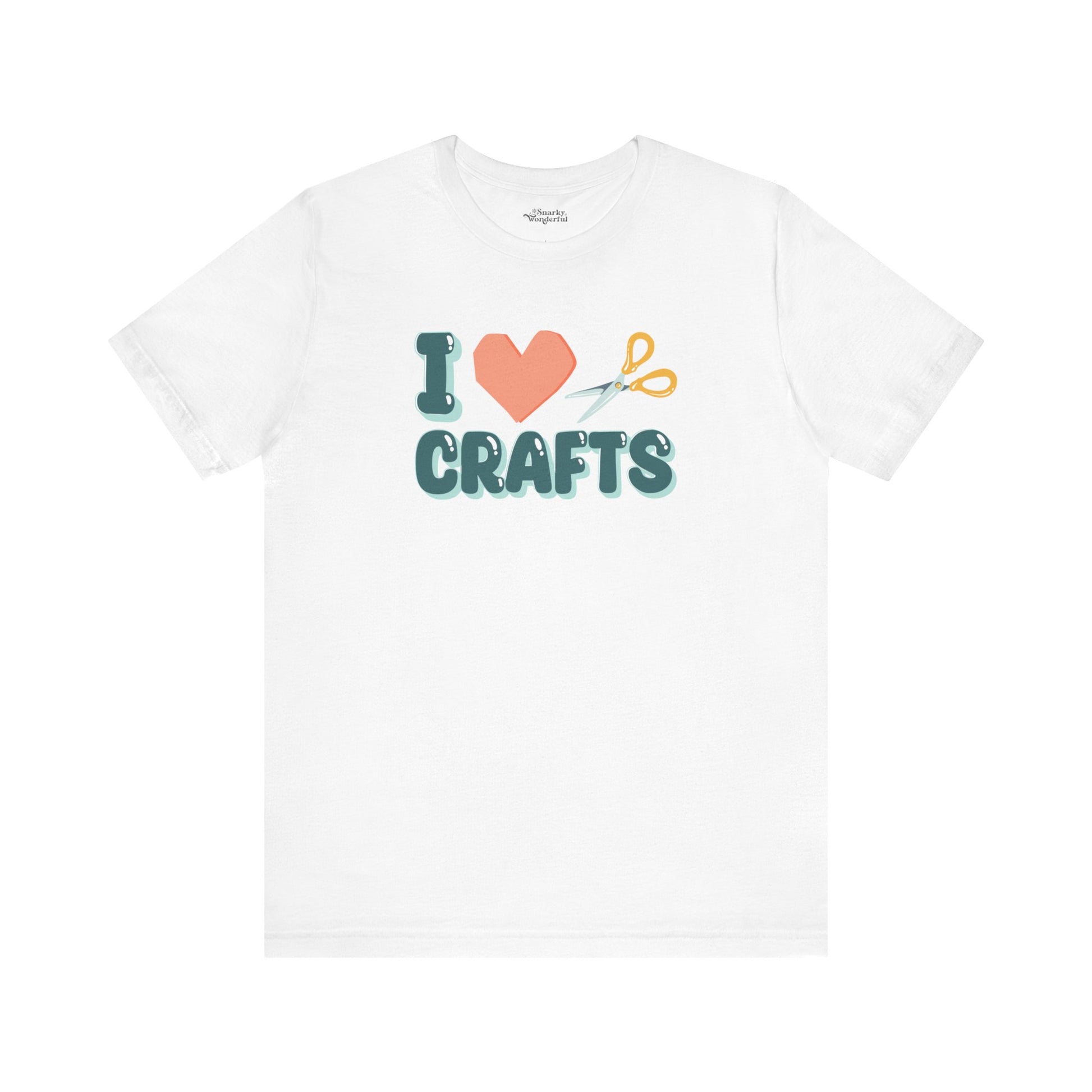 Crafty Love: Heart & Scissors T-Shirt - Snarky Wonderful - 5