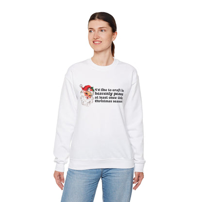 Christmas Crafting in Heavenly Peace Sweatshirt