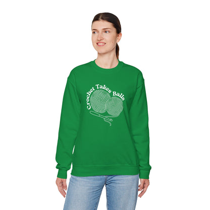 Crochet Takes Balls Sweatshirt