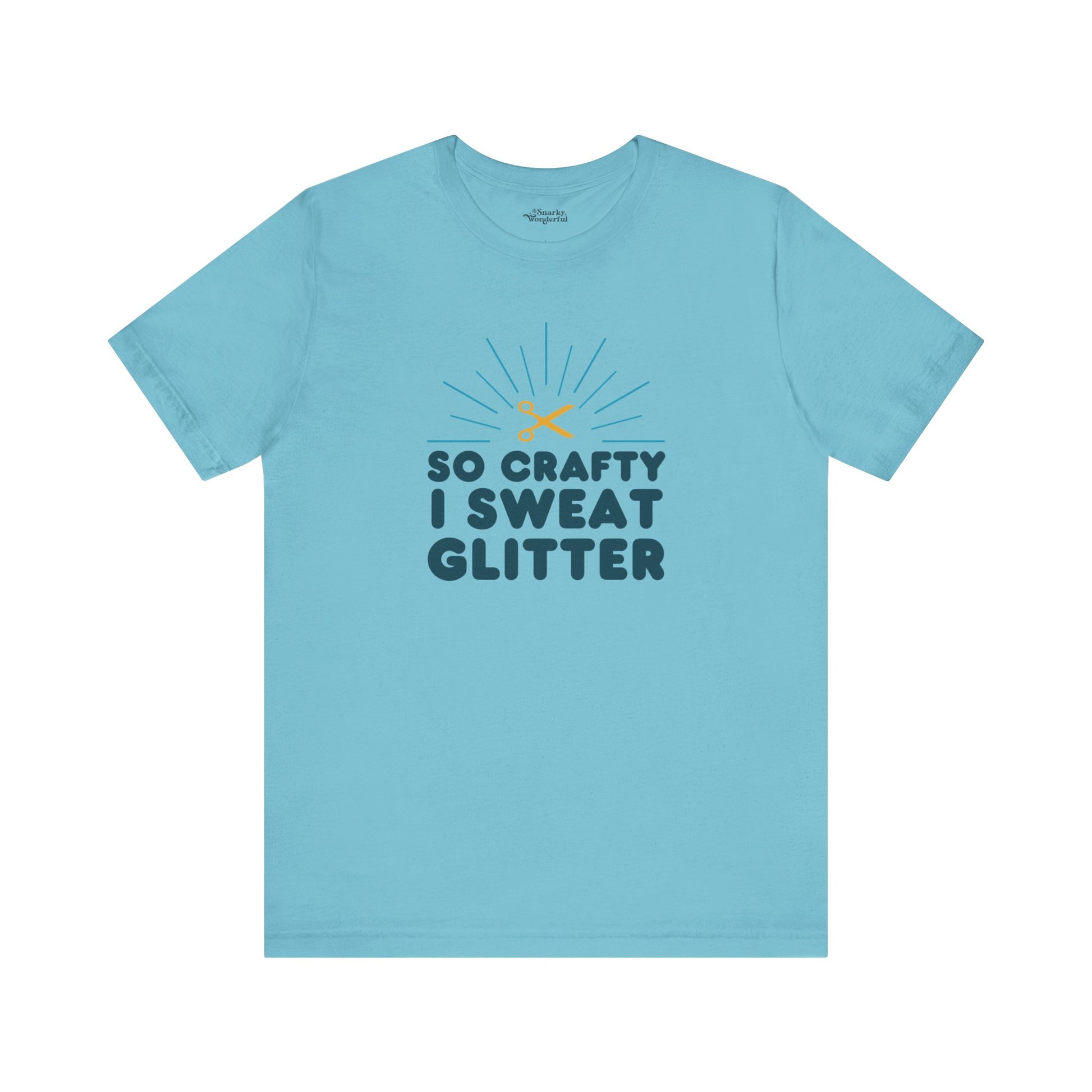 So Crafty I Sweat Glitter T-Shirt - Snarky Wonderful - 9