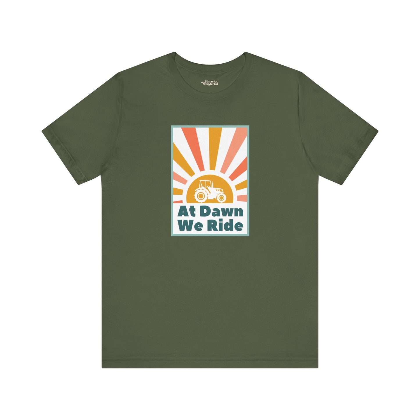 At Dawn We Ride Tractor Premium T-Shirt