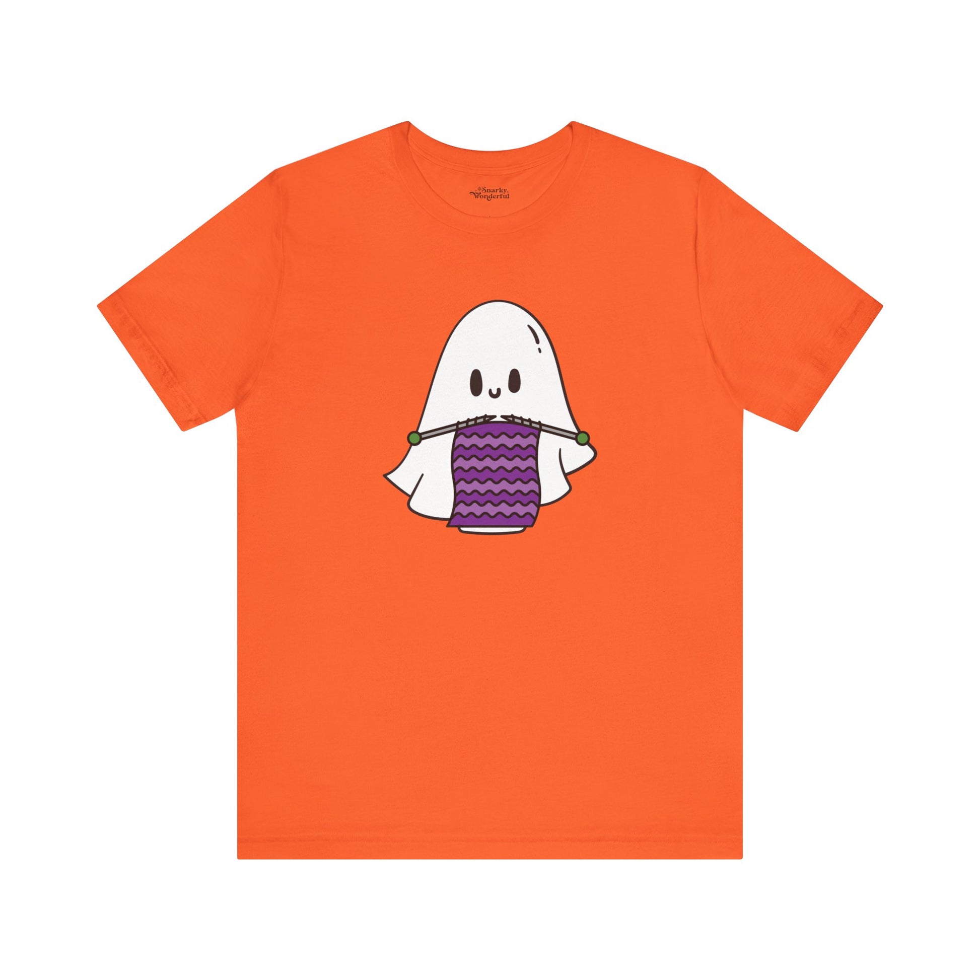 Knitting Ghost Halloween T-Shirt - Snarky Wonderful - 7