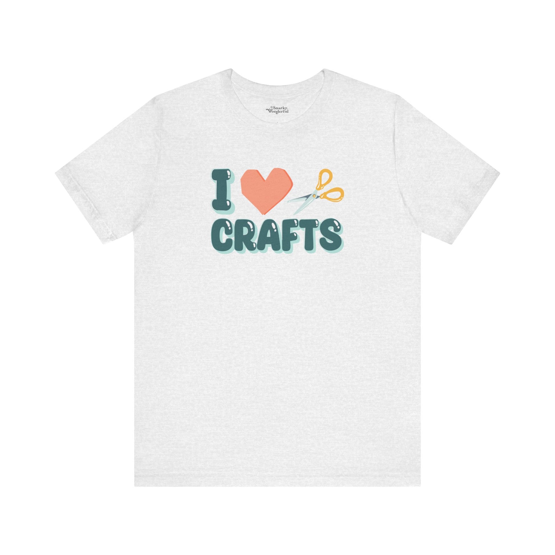 Crafty Love: Heart & Scissors T-Shirt - Snarky Wonderful - 1