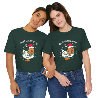 Feeling Cluckin' Festive Premium T-Shirt