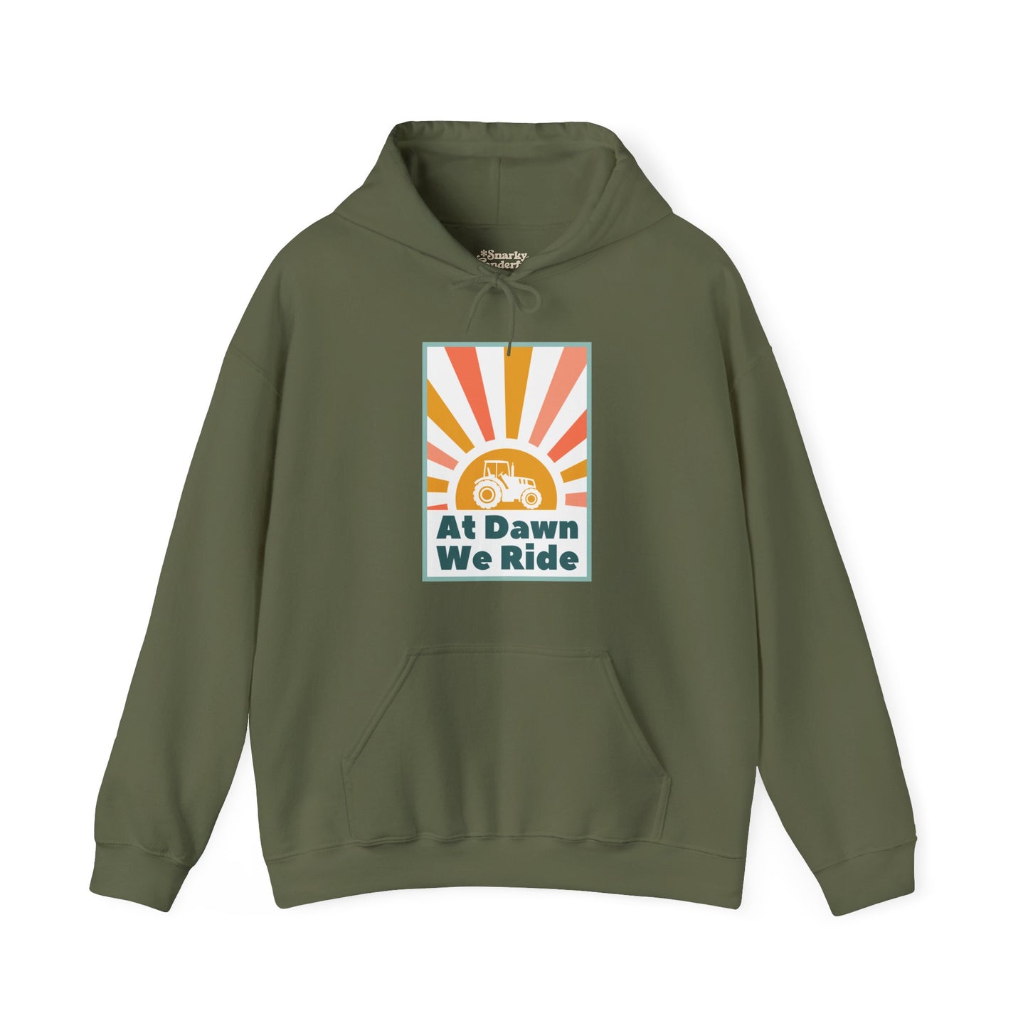 At Dawn We Ride Tractor Hoodie