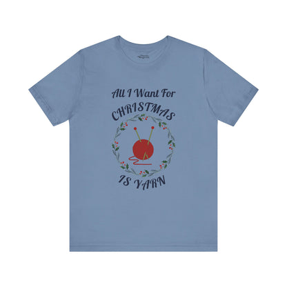 Christmas Yarn Dreams Knitter Premium T-Shirt