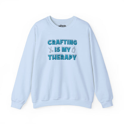 Crafting is My Therapy Sweatshirt - Snarky Wonderful - 3