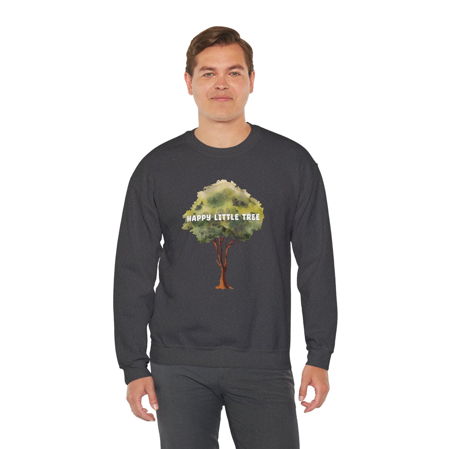 Happy Little Tree Art Sweatshirt - Snarky Wonderful - 2