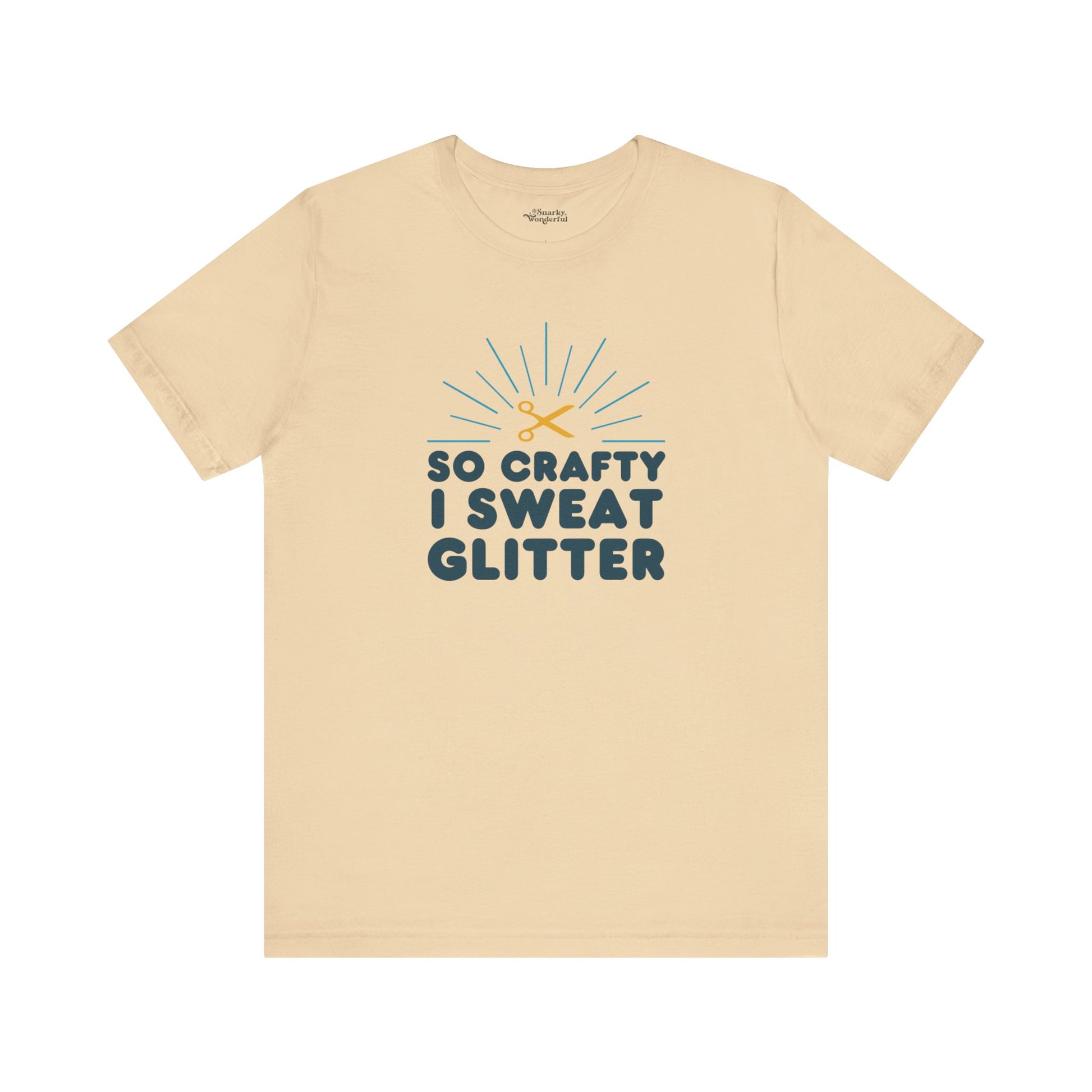 So Crafty I Sweat Glitter T-Shirt - Snarky Wonderful - 6