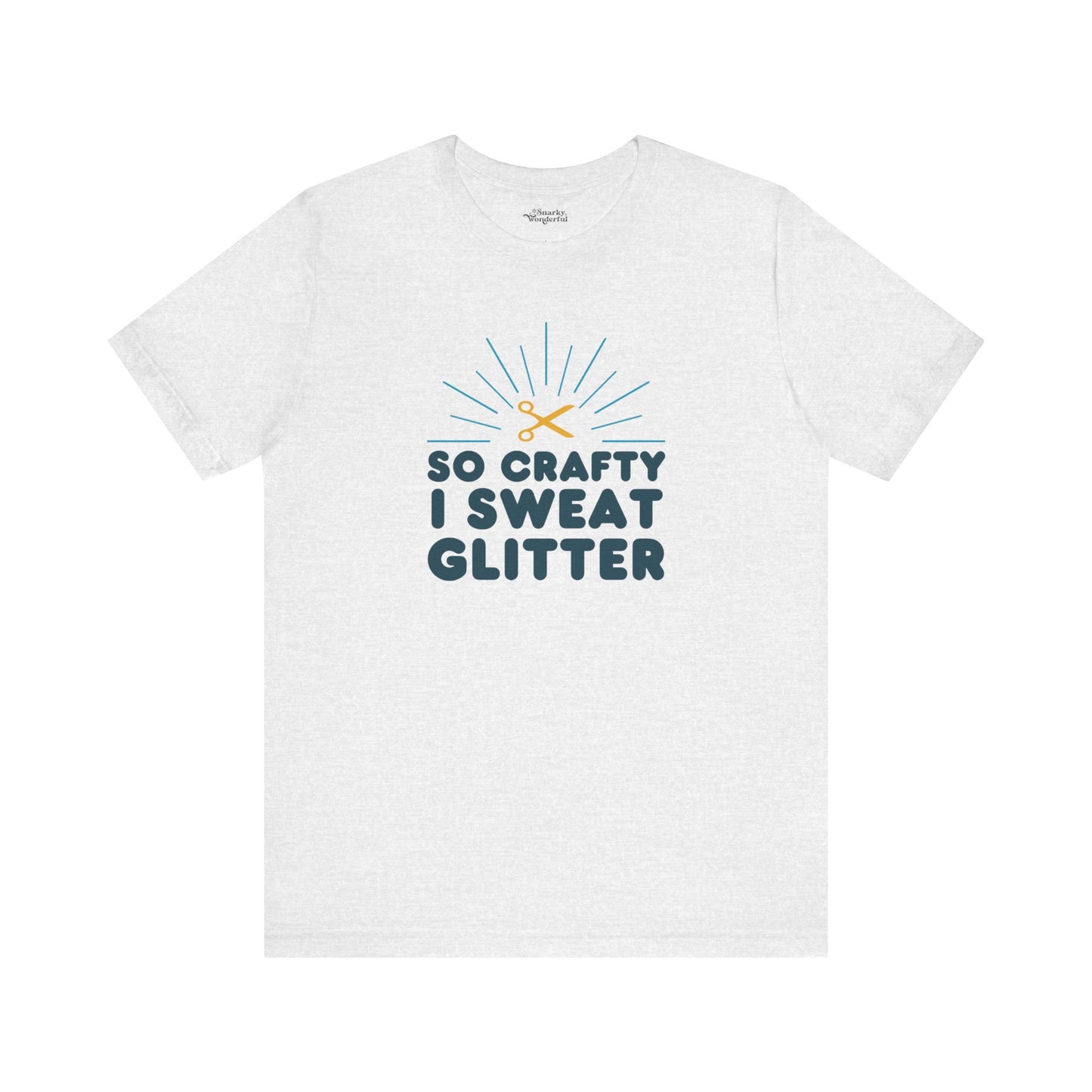 So Crafty I Sweat Glitter T-Shirt - Snarky Wonderful - 11