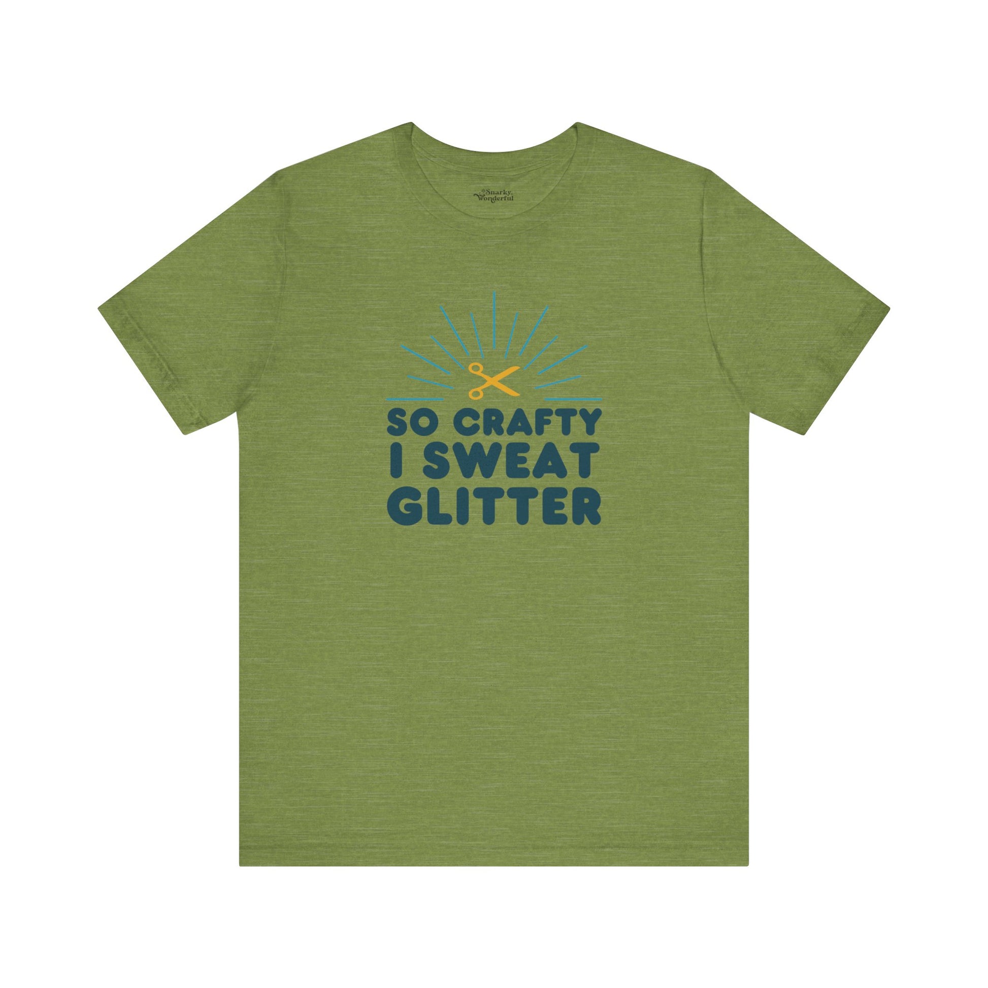 So Crafty I Sweat Glitter T-Shirt - Snarky Wonderful - 3