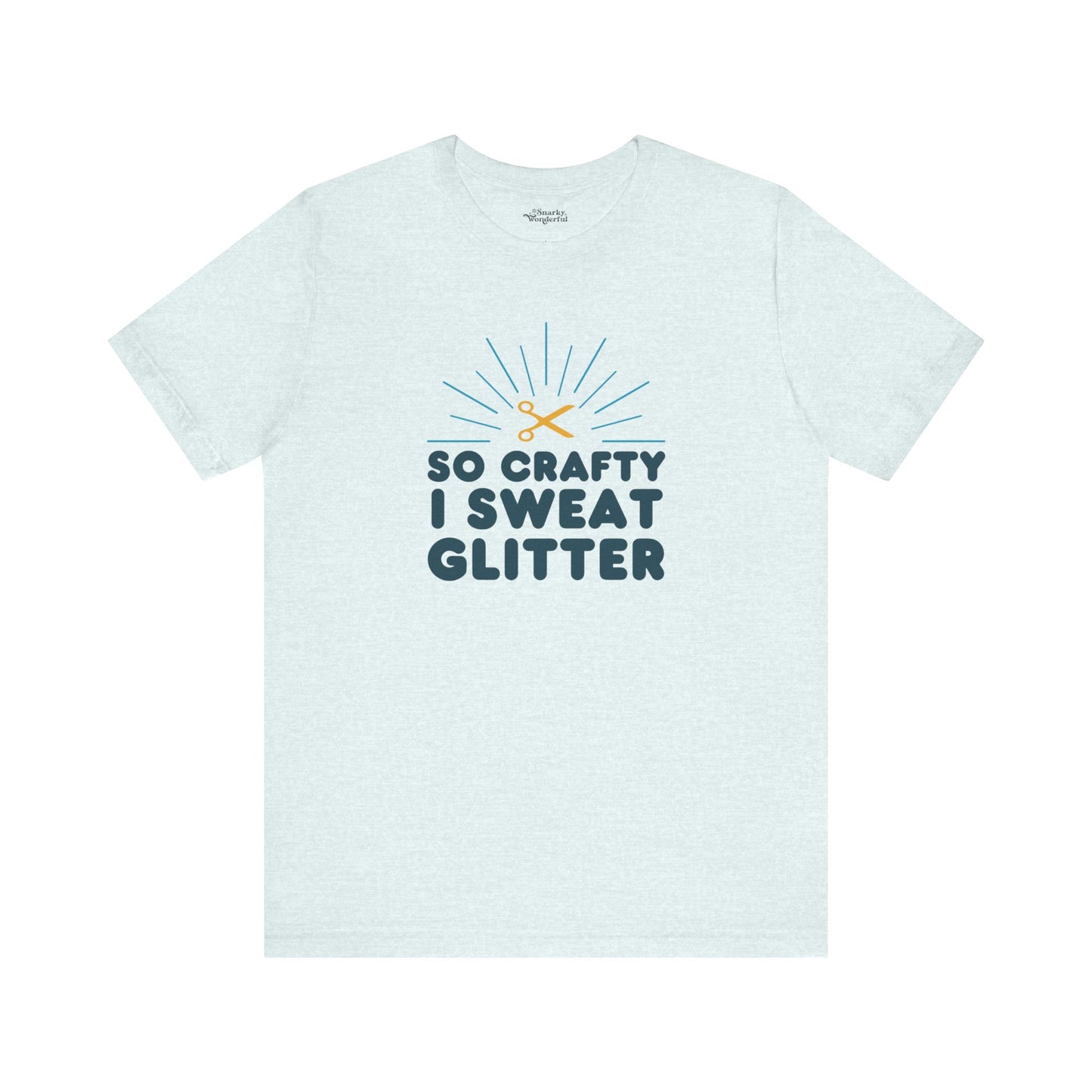 So Crafty I Sweat Glitter T-Shirt - Snarky Wonderful - 13