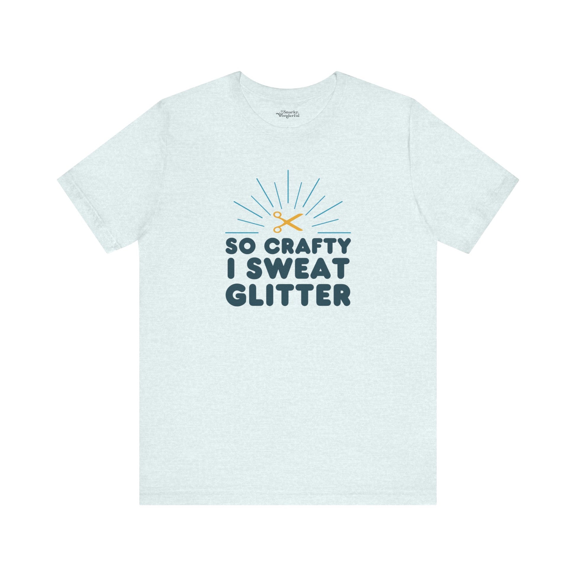 So Crafty I Sweat Glitter T-Shirt - Snarky Wonderful - 13