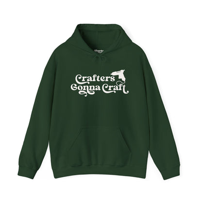 Crafters Gonna Craft Hot Glue Gun Hoodie