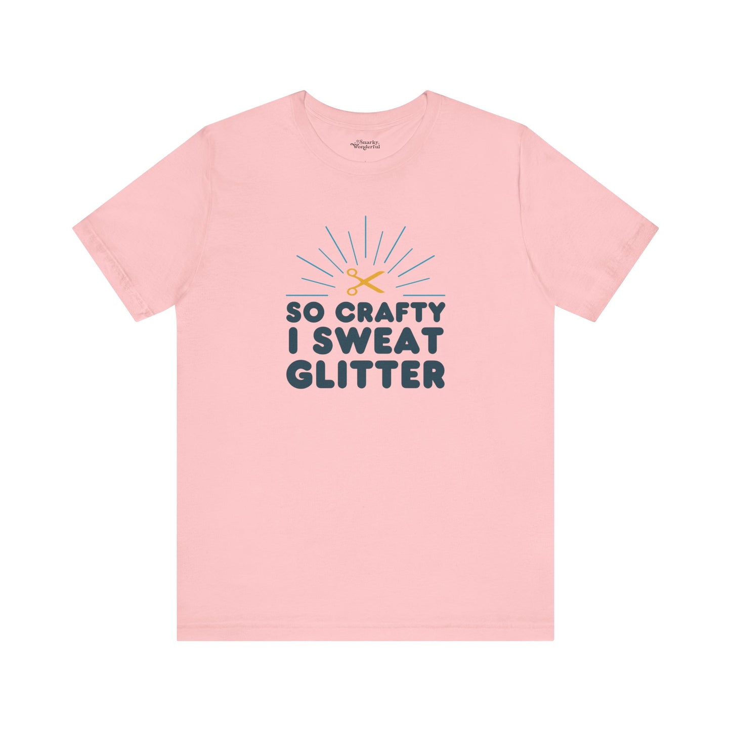 So Crafty I Sweat Glitter T-Shirt - Snarky Wonderful - 5