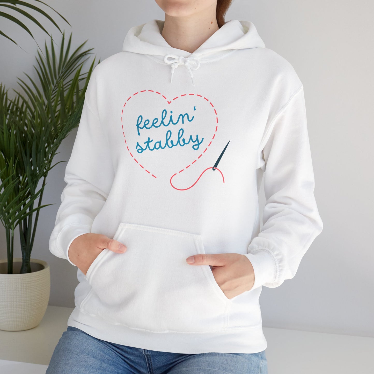 Feelin' Stabby Needlework Humor Hoodie - Snarky Wonderful - 3