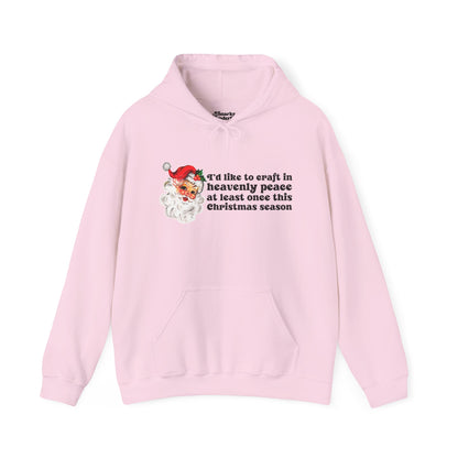 Christmas Crafting in Heavenly Peace Hoodie