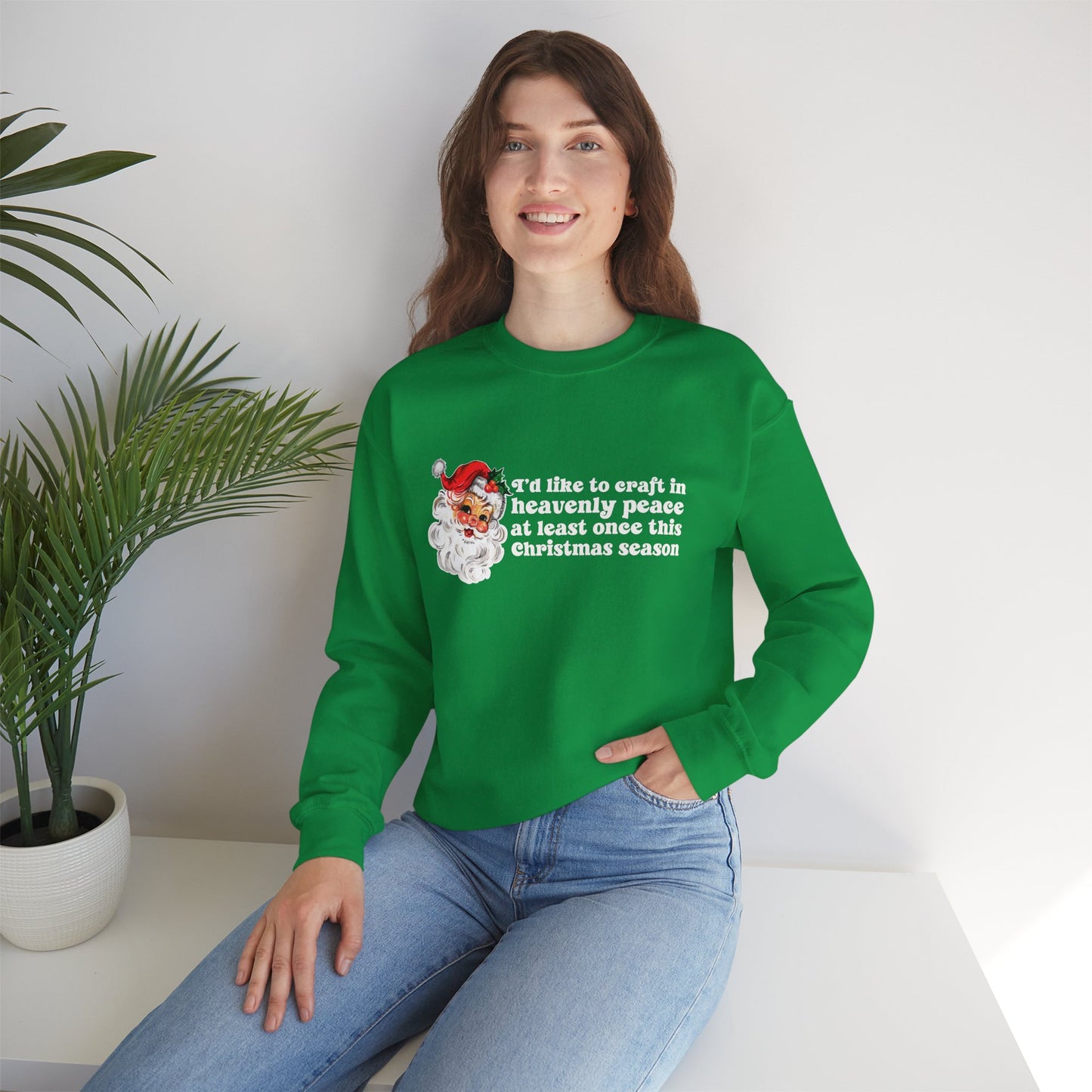 Christmas Crafting in Heavenly Peace Sweatshirt