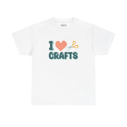 Crafty Love: Heart & Scissors Essential Tee