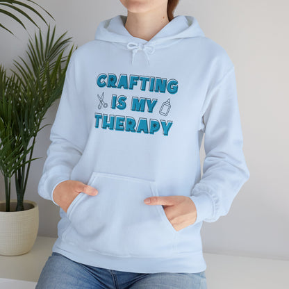 Crafting is My Therapy Hoodie - Snarky Wonderful - 2