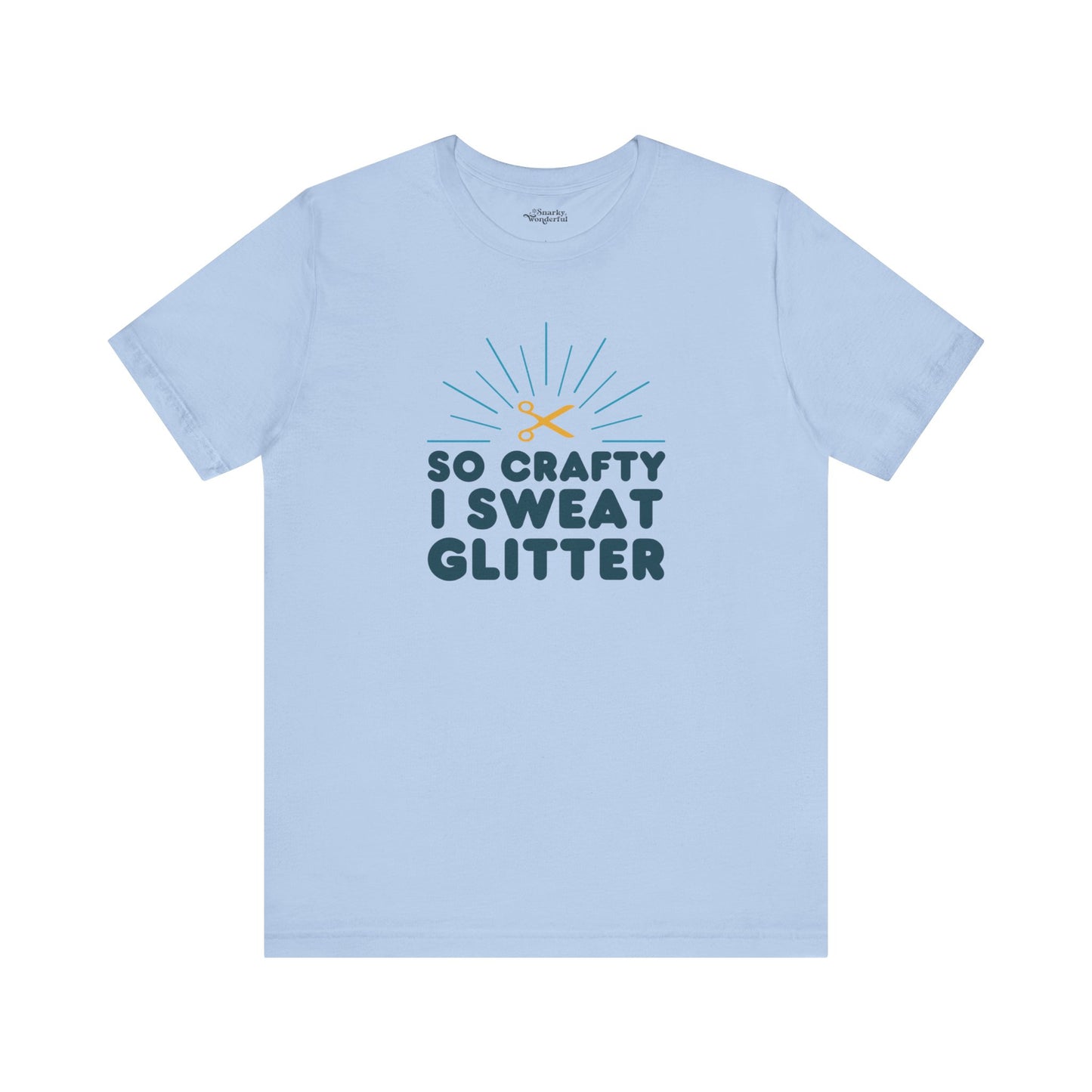 So Crafty I Sweat Glitter T-Shirt - Snarky Wonderful - 2