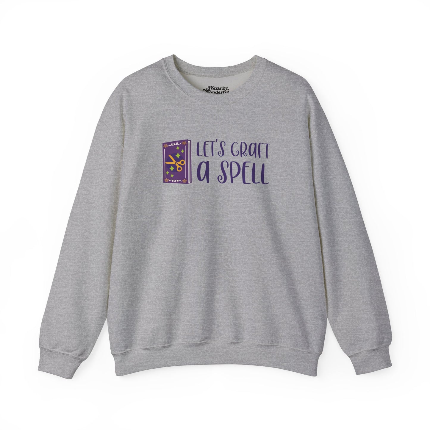 Let's Craft a Spell Halloween Sweatshirt - Snarky Wonderful - 5