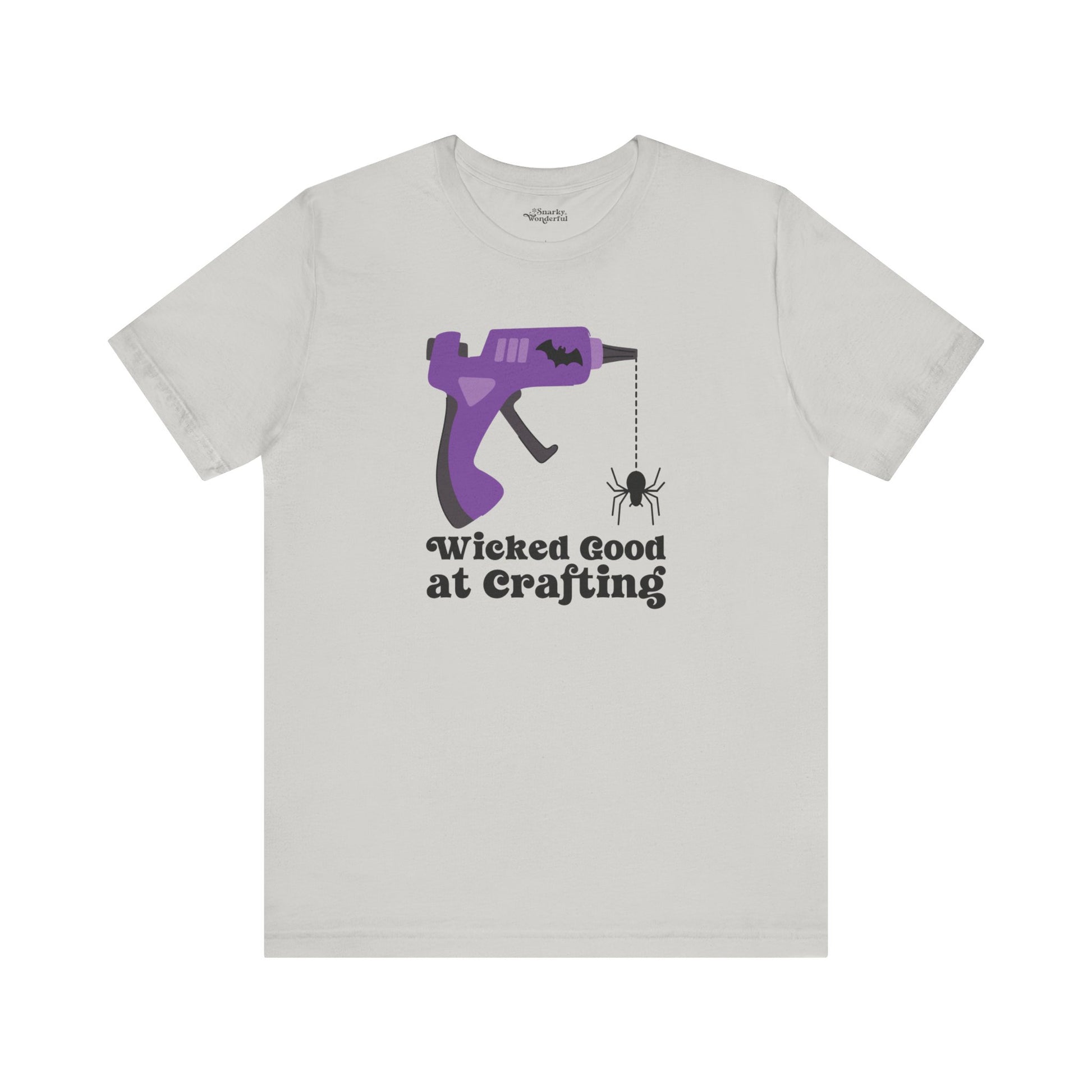 Wicked Good at Crafting Halloween Glue Gun T-Shirt - Snarky Wonderful - 1