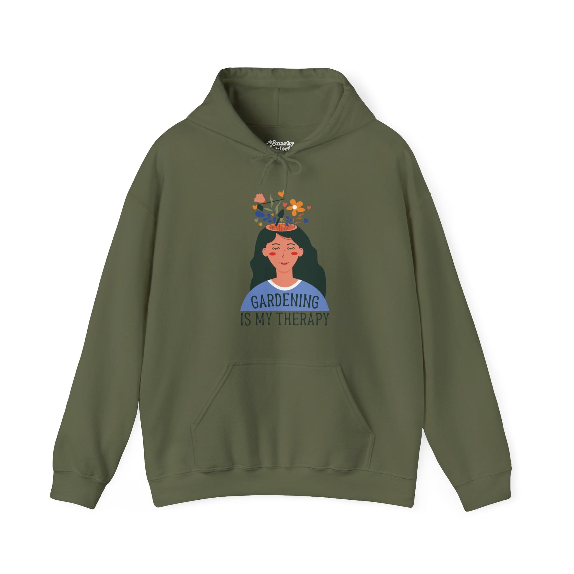 Gardening Is My Therapy Flower Dream Hoodie - Snarky Wonderful - 4