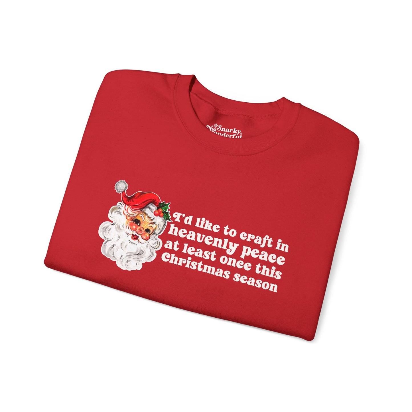 Christmas Crafting in Heavenly Peace Sweatshirt